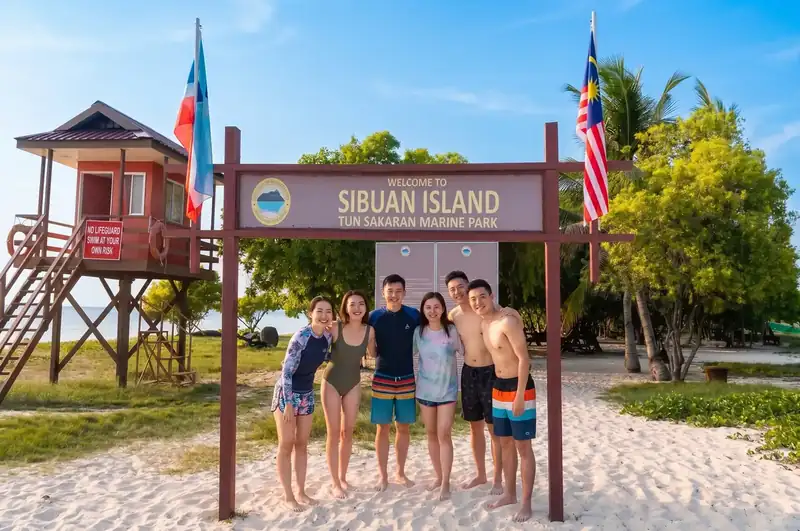 Welcome signboard at the entrance of Sibuan Island Fairyland Resort